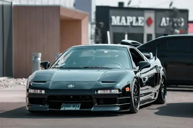 Acura sports car showcasing key design elements in the Acura history timeline