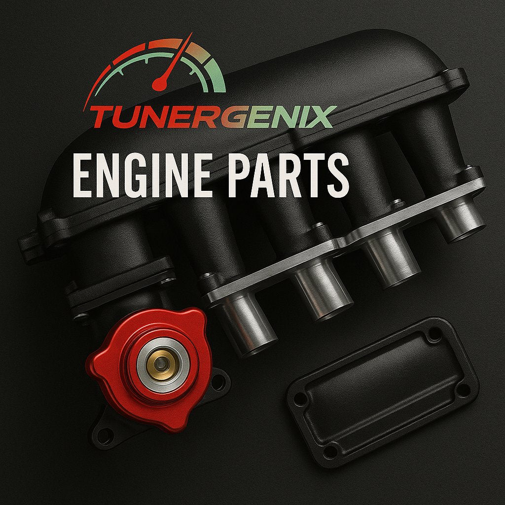TunerGenix high performance engine parts collection featuring essential engine components for optimal vehicle performance