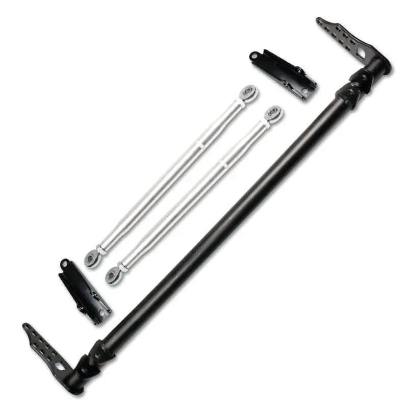 TunerGenix Honda Civic traction bar kit with black main bar and silver adjustable rods