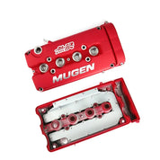 TunerGenix red DOHC engine valve cover with Mugen branding and detailed inner components