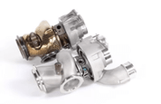 PTG 1000 M177.2 Turbo System by TunerGenix showing metallic turbocharger components on white background