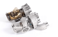 PTG 1000 M177.2 Turbo System by TunerGenix showing metallic turbocharger components on white background