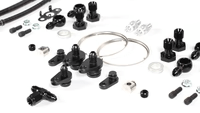 TunerGenix PTG 1000 M177.2 Turbo System kit with various black metal components and connectors