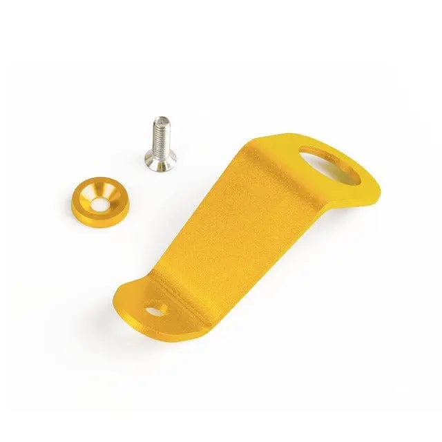 TunerGenix Body Accessories Gold Aluminum Radiator Bracket Bolt Kit Universal Fit for 92-95 Honda Civic