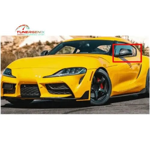 TunerGenix Carbon Fiber Mirror Cover Carbon Fiber Mirror Cover for Toyota Supra 19-20