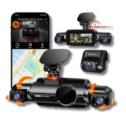 TunerGenix Dash Cam Dash Cam with 4 Channel 3K