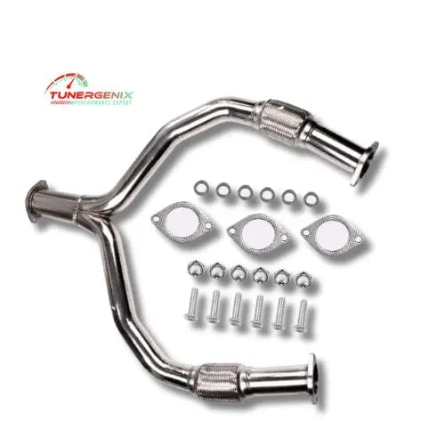 TunerGenix Exhaust Stainless Racing Exhaust X/Y Pipe for Infiniti G37 08-14/Nissan 370Z 09-14