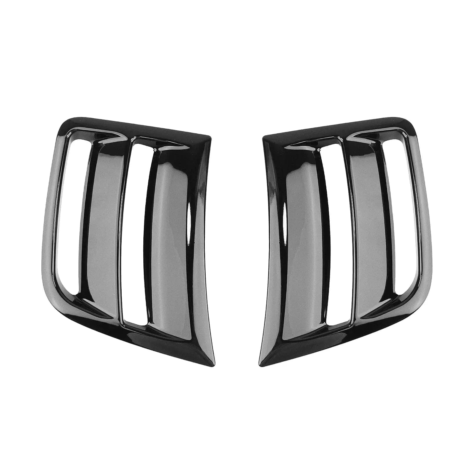TunerGenix Exterior Accessories Glossy Black Front Bumper Side Air Vent Cover for Subaru Impreza WRX STI /WRX 09-14