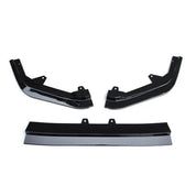 TunerGenix Front Splitter Glossy Black Front Splitter Kit for Honda Civic 11 GEN 22-23 3Pcs