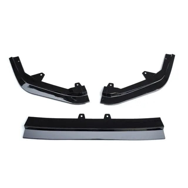 TunerGenix Front Splitter Glossy Black Front Splitter Kit for Honda Civic 11 GEN 22-23 3Pcs