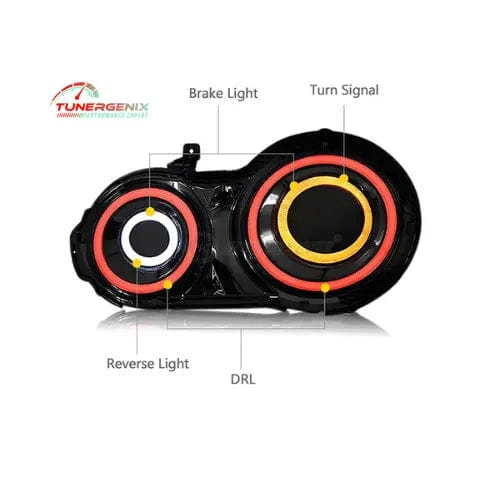 TunerGenix LED Tail Lights LED Animation DRL Tail Lights for Nissan GT-R R35 2007-2017