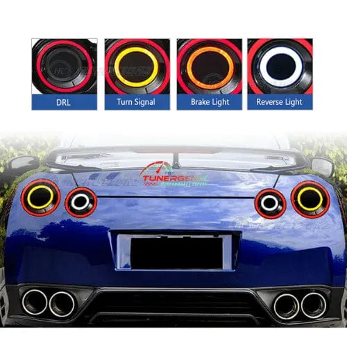 TunerGenix LED Tail Lights LED Animation DRL Tail Lights for Nissan GT-R R35 2007-2017