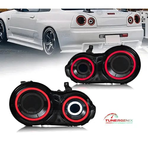 TunerGenix LED Tail Lights LED Animation DRL Tail Lights for Nissan GT-R R35 2007-2017