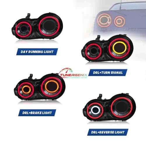 TunerGenix LED Tail Lights LED Animation DRL Tail Lights for Nissan GT-R R35 2007-2017