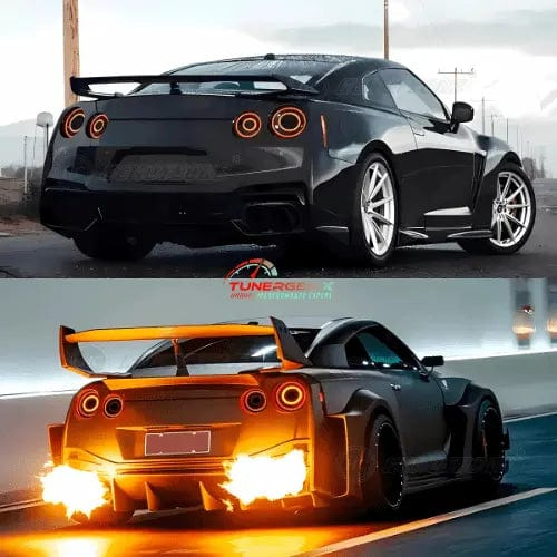 TunerGenix LED Tail Lights LED Animation DRL Tail Lights for Nissan GT-R R35 2007-2017