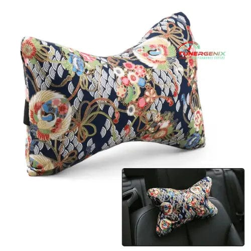 TunerGenix Pillow Crane Flower SamuraiSupport Car Seat Pillow