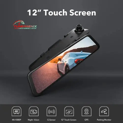 TunerGenix Rearview Mirror Camera Front and Rear 4K Dash Cam