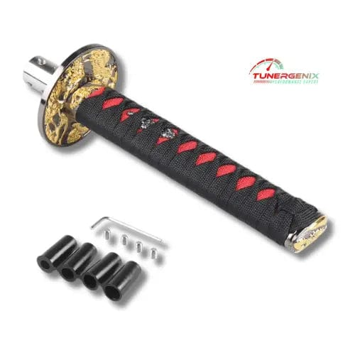TunerGenix Shift Knob 200MM Black/Red TunerGenix Katana Style Gear Shift Knob - Custom Look