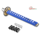 TunerGenix Shift Knob 260MM Blue/White TunerGenix Katana Style Gear Shift Knob - Custom Look