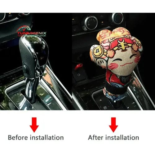 TunerGenix Shift Knob Cover Lucky Cat Gear Shift Cover