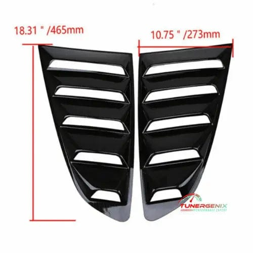 TunerGenix Side Window Cover Side Window Cover for Ford Mustang 2015-2022