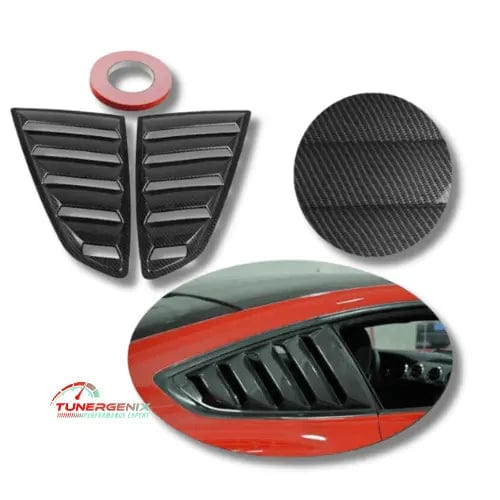 TunerGenix Side Window Cover Side Window Cover for Ford Mustang 2015-2022