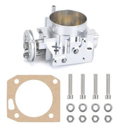 TunerGenix Throttle Body Silver Racing Aluminum 70mm Throttle Body for Acura RSX DC5/Honda Civic SI