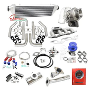 TunerGenix turbo kit Honda Civic 2002 with intercooler, turbocharger, pipes, and installation parts