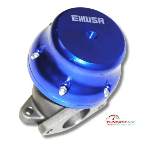 TunerGenix Audi A4 1.8T turbo kit featuring a blue wastegate for enhanced performance