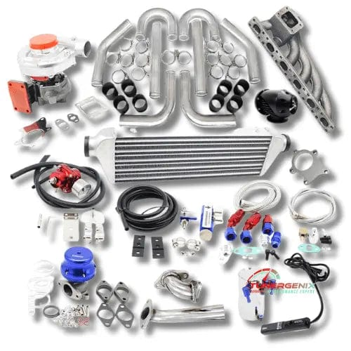 TunerGenix BMW 323i turbo kit featuring all essential components for enhanced performance