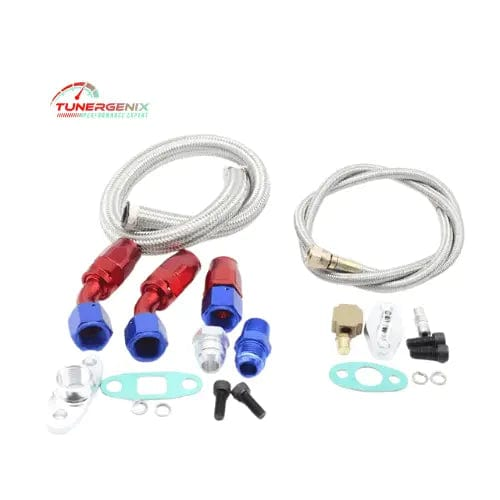 TunerGenix Honda S2000 Turbo Kit Components Including Hoses and Fittings for Enhanced Performance