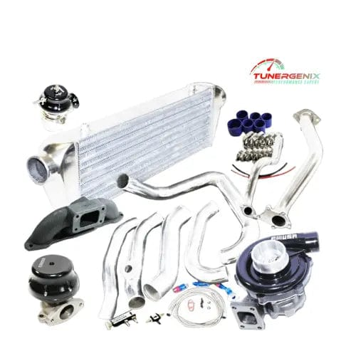 Complete TunerGenix Honda S2000 Turbo Kit with intercooler and performance components for enhanced power