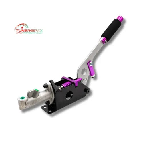 TunerGenix hydraulic drift handbrake with aluminum lever and adjustable grip for performance driving
