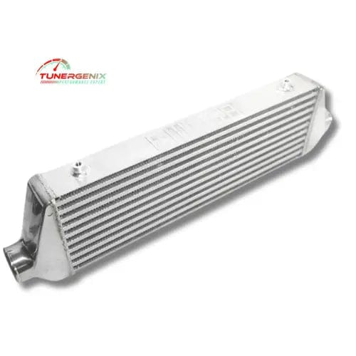 TunerGenix Nissan 350Z turbo kit intercooler designed for enhanced engine performance and cooling efficiency
