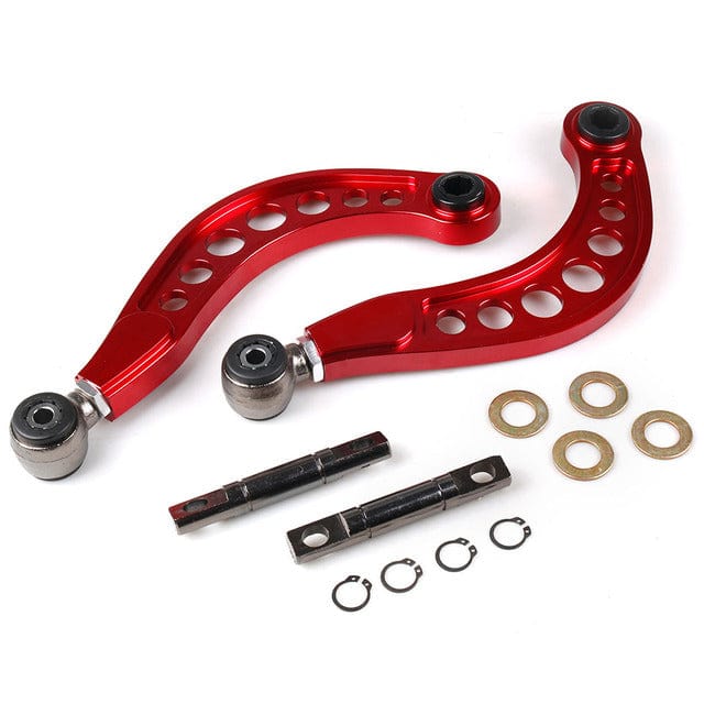 TunerGenix Camber Kit Red Aluminum Rear Camber Kits for Honda Civic 06-11