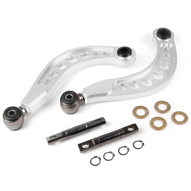 TunerGenix Camber Kit Silver Aluminum Rear Camber Kits for Honda Civic 06-11