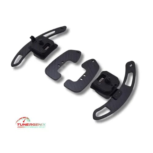 TunerGenix Audi carbon fiber paddle shifters for enhanced steering control and performance