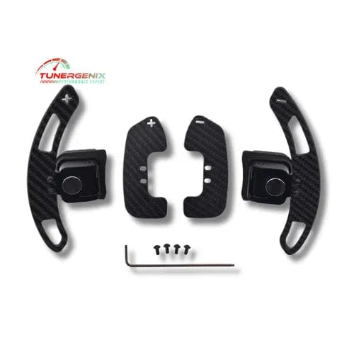 TunerGenix Audi carbon fiber paddle shifters set for enhanced driving performance and style