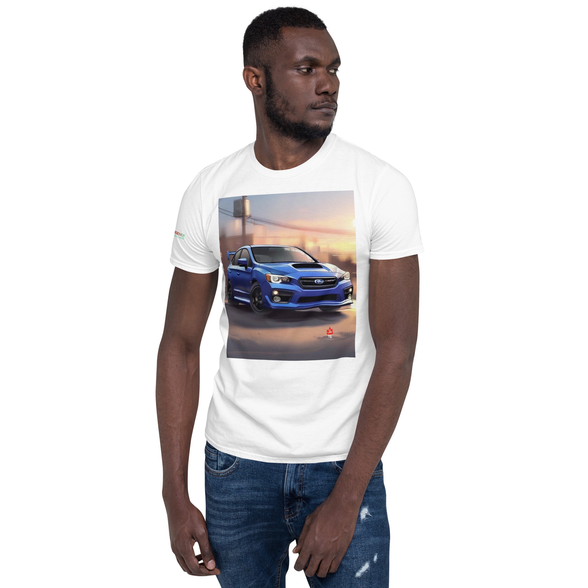 TunerGenix Apparel/Misc White / S Blue Baru Short-Sleeve Unisex T-Shirt