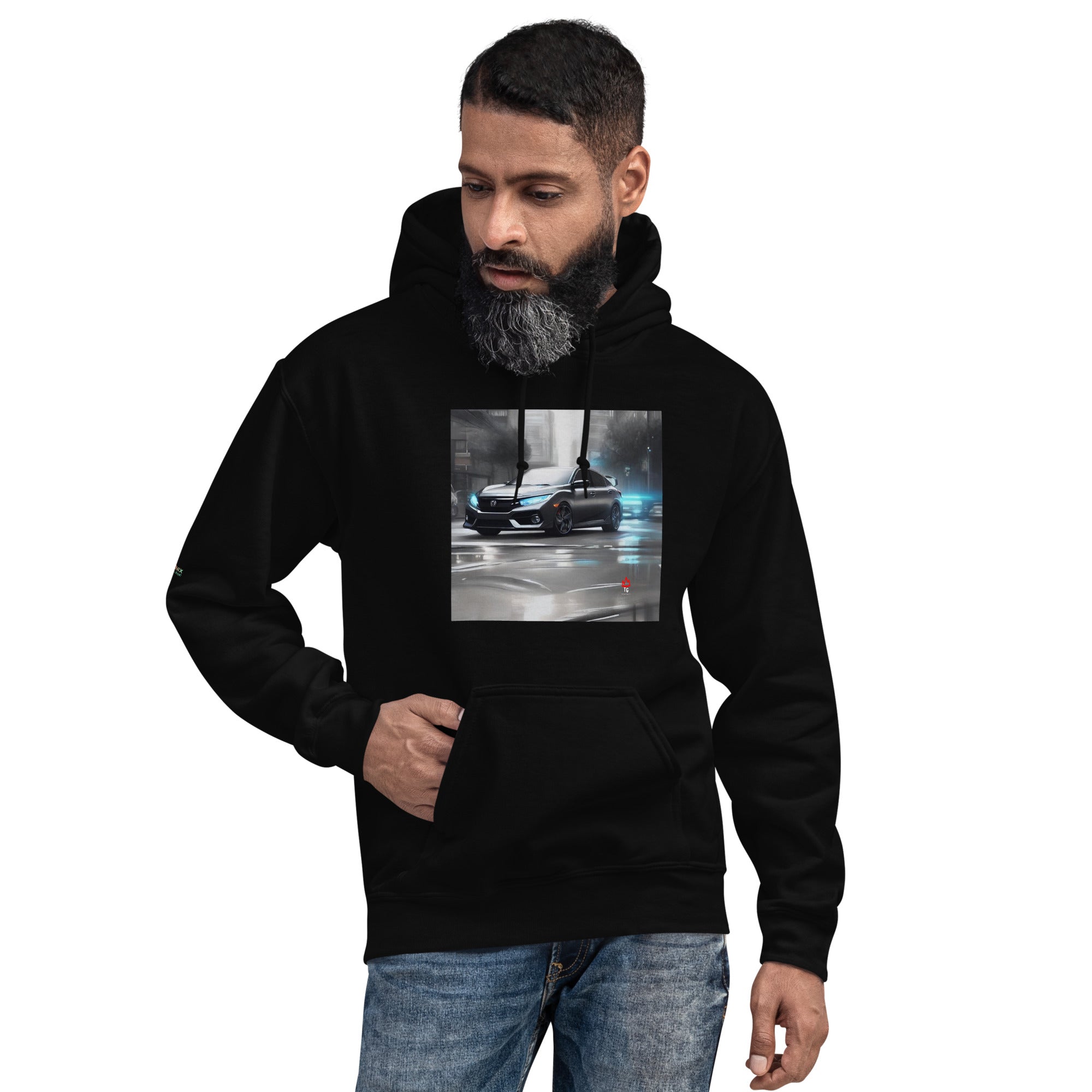 TunerGenix Apparel/Misc Black / S Blue Light Unisex Hoodie