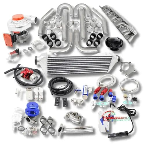 Complete TunerGenix BMW 330i turbo kit 2000-2006 with all necessary components for performance enhancement
