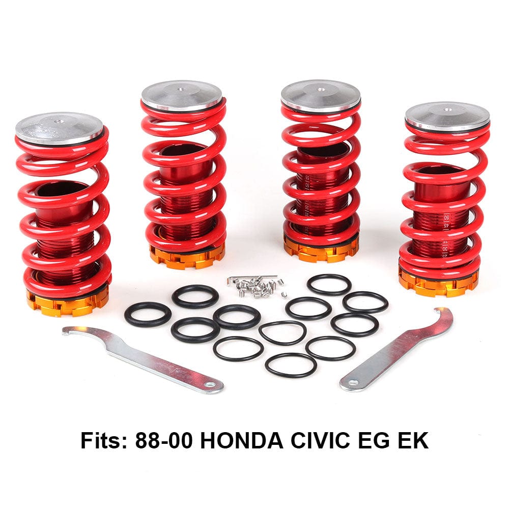 TunerGenix Coilovers Coilover Springs Kit for Honda Civic 88-00