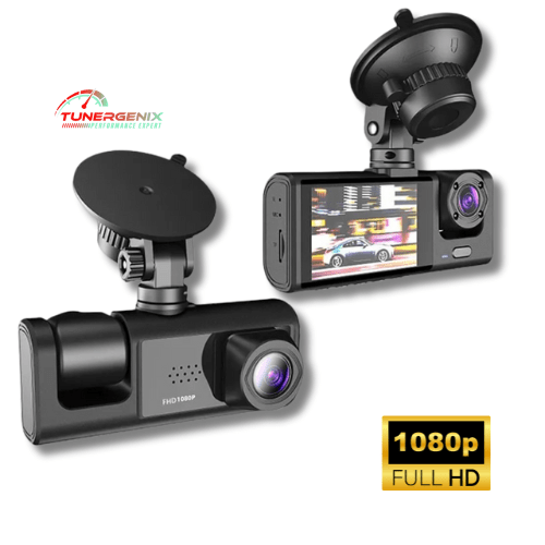TunerGenix Dash Cam Three Camera with 32G Dash Cam with IR Night Vision