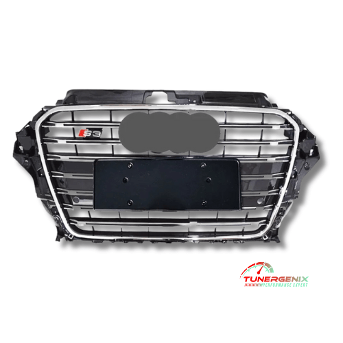 TunerGenix Front Grille for Audi A3 2014-2016 Front Grille No ACC Front Grille for Audi A3 2014-2016