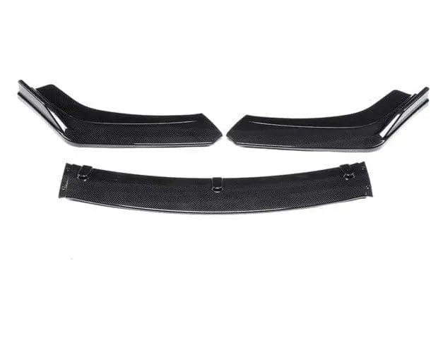 TunerGenix Front Splitter Carbon Fiber Front Splitter Kit for Honda Civic Sedan 16-18