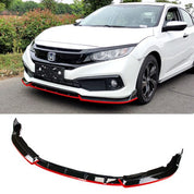 TunerGenix Front Splitter Front Splitter Diffuser for Honda Civic 19-21