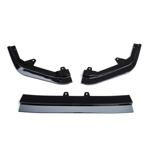 TunerGenix Front Splitter Glossy Black Front Splitter Kit for Honda Civic 11 GEN 22-23 3Pcs