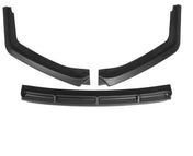 TunerGenix Front Splitter Matte Black Front Splitter Kit for Honda Civic HB 16-21