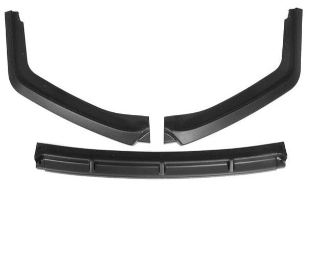 TunerGenix Front Splitter Matte Black Front Splitter Kit for Honda Civic HB 16-21