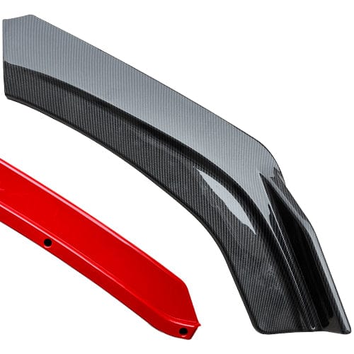 TunerGenix Front Splitter Carbon Surface-red Front Splitter Kit for Honda Civic Sedan 12-19